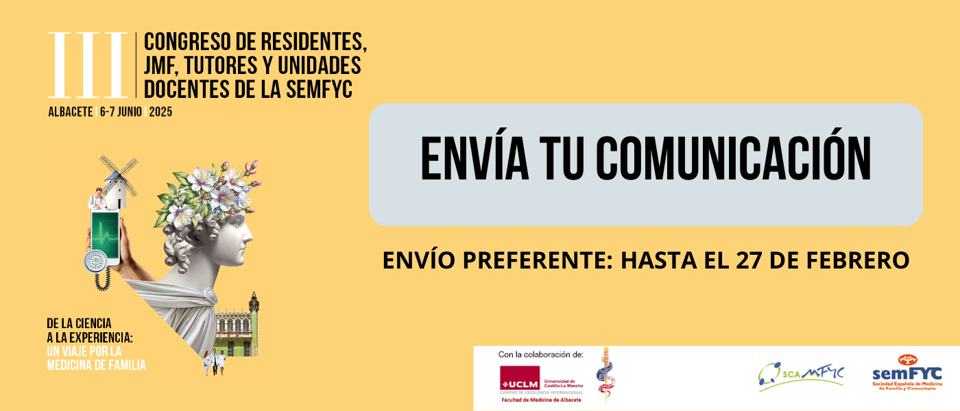 Si te apasiona la Medicina Familiar y Comunitaria, queremos conocerte: ¡envía ya tu comunicación al congreso de Albacete!